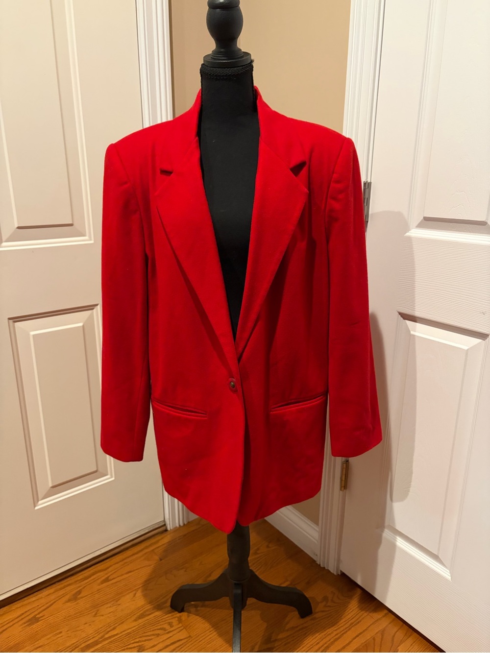 Sag Harbor Women's Red Single-Button Blazer